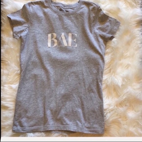 New Gray Graphic Bae T Shirt